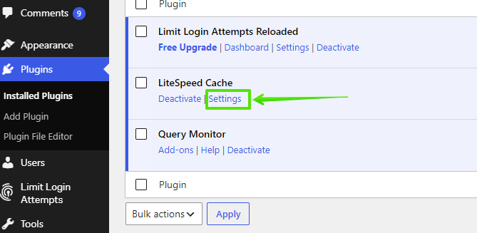 Налаштування LiteSpeed Cache у WordPress